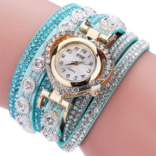 Load image into Gallery viewer, Luxury Crystal Vintage Rhinestone Bracelet Quartz Watch Womens Watch For Female and Girls