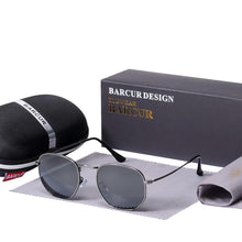 Load image into Gallery viewer, New Luxury and Elegant Reflective Universla Sunglasses for Men and Women Stainless Steel Frame Eyewear Mirror Hexagon Glasses With UV400 Protection