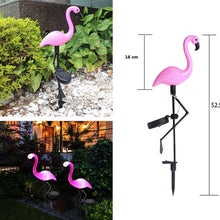 Load image into Gallery viewer, 3PCS SET Flamingo LED Solar Modern Lamp For Garden And Yard With Base Station 3 Piece Set Decorative Lighting For Pathway Driveway Landscape