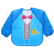 Load image into Gallery viewer, Waterproof Long Sleeve Girl Bibs Kids Burp Cloth Feeding Bib with Pocket Bib For Kids
