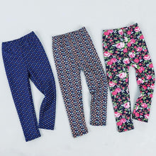 Load image into Gallery viewer, Baby Girls Leggings Thick Warm Dot Pants Kid Girl Leopard Plus Pants Children Vintage Flowers Trousers For Girls Kids