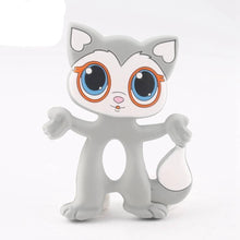 Load image into Gallery viewer, Silicone Teethers Food Grade Tiny Rod Teething Baby Shower Gifts Cartoon Animals Teether Let's Make 1pc
