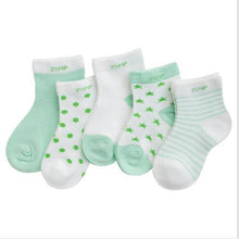 Load image into Gallery viewer, 5 Pairs Pack Children's Summer Mesh Socks Ultra-thin Breathable With Stars Moon Print For Boys And Girls