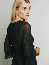 Load image into Gallery viewer, 2023 new free shipping Bohemia embroidery maxi dress women's white ruffles elegant sweet long loose dress fashion party dresses