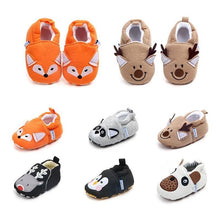 Load image into Gallery viewer, Newborn Baby First Walker Girls Boy Shoes Cartoon Animals Cotton Shoe Toddler Soft Sole Anti-slip Infant Shoes