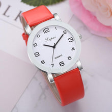 Load image into Gallery viewer, Woman's Watch Fashion Simple White Quartz Wristwatches Sport Leather Band Casual Ladies Watches For Women and Girls