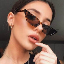 Load image into Gallery viewer, New Women Cateye Vintage Small Sunglasses Brand Designer Retro Female Lady Eyeglass Cat Eye In Vintage Old Style