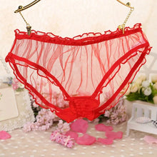 Load image into Gallery viewer, New Girl Women Underwear Lace Sexy Panties Transparent Tanga Thong Panty Calcinhas Women's Briefs Cute Seamless Panties Children