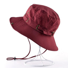 Load image into Gallery viewer, TQMSMY adjustable hats for women's Beach caps Quick-drying men Bucket Hat Unisex Summer Panama bone girls Anti-UV Fishings cap