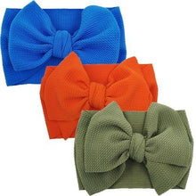 Load image into Gallery viewer, Modern Luxury Elegant Baby Girls Headband Turban Photography Props Baby Hair Accessories Bow 3 Pcs Set For Girls Baby