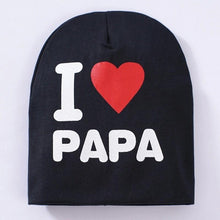 Load image into Gallery viewer, Baby " I Love mama , i love papa" Cap Children Cap Kids Solid Baby Beanie Hat Fashion Ears Straw In Modern New Design