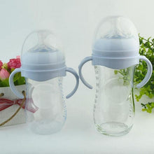Load image into Gallery viewer, White Bottle Grip Handle For Natural Wide Mouth Baby Feeding Glass Bottles Babies Accessories