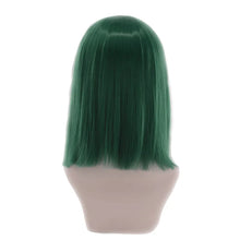 Load image into Gallery viewer, Synthetic Hair Short Wig With Bangs Cosplay Wigs For Women Straight Bob Wig Korean Pink Red Brown Blue Green White Purple Grey