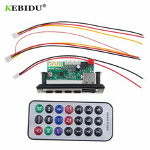 Load image into Gallery viewer, KEBIDU Bluetooth5.0 MP3 WMA WAV Decoder Board 5V 12V Wireless Audio Module Color Screen USB TF FM Radio For Car accessories