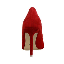 Load image into Gallery viewer, Plus Size 34-43 Woman Concise Office Shoes Fashion Pointed Toe Women Pumps Flock Shallow High Heels Women's Party Shoes 9 Colors
