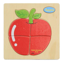Load image into Gallery viewer, Wooden 3D Stevvex Modern Interesting Baby Learning Puzzles for Children Cartoon Animal Fruit Puzzles Intelligence Kids Children Educational Toy