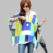 Load image into Gallery viewer, 4XL Plus Size Women Clothing 2018 Summer Blouses New Arrival Beach Cover-ups European Style Women's Casual Chiffon Tops Shirts