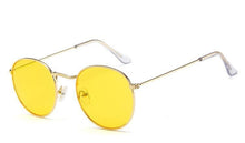 Load image into Gallery viewer, Famous Retro Popular Oval Luxury Round Vintage Woman and Man Sunglasses Brand Designer Oculos De Sol With UV400 protection