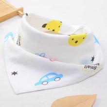 Load image into Gallery viewer, Baby Bibs Cute Cartoon Pattern bib Burp Cloths Saliva Towel Cotton Infant Burp Cloths Bib For Kids