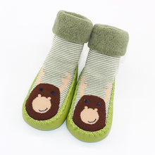 Load image into Gallery viewer, Baby Warm Stretchy Booties Sock With Rubber Soles For Newborn Baby Girl And Boy Socks Slipper