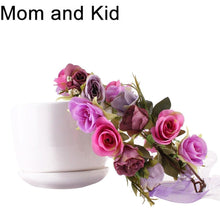 Load image into Gallery viewer, Luxury Modern Matching Flower Headband Lovely Newborn Headband Flower Crown Wreath for Mother and Kids