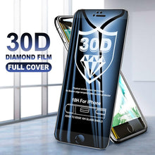 Load image into Gallery viewer, 30D Curved Edge Full Cover Protective Glass On The For iPhone 7 8 6 6S Plus Tempered Screen Protector For X XR XS Max Glass Film Tempered Glass Anti Scratch Phone Screen Protector iPhone Glass