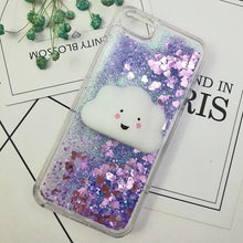 Load image into Gallery viewer, 3D Cat Case For Iphone 5s Se 7 7 Plus Case Liquid Quicksand Glitter Silicone Case For Iphone 8 8 Plus X 6 6s Cover Rubber Silicone Phone Case