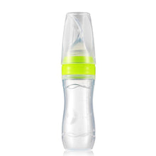 Load image into Gallery viewer, Baby Bottle Leak-proof Food Dispensing Spoon Juice Cereal Feeding Bottle Spoon Food Supplement Bottles For Kids In Modern Design