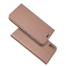 Load image into Gallery viewer, Lightweight Simple iPhone XS Case on for iPhone XS Max X XR 6S 5S 7 8 Plus 11 pro max Cover Luxury Wallet Magnet Flip Leather Cases Magnetic Closure PU Leather Phone Case Full Protective Cover for iPhone