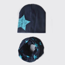 Load image into Gallery viewer, Winter Autumn Baby Hat Scarf Set Newborn Baby Bonnet Soft Cotton Warm Cap Kids Children With Scarf