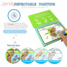 Load image into Gallery viewer, Reusable Magic Water Drawing Book With Pen Coloring Painting Book Drawing Board Juguetes Education Learning Toys for Children