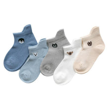 Load image into Gallery viewer, 5 Pairs Cute Summer Breathable Mesh Cotton Infant Baby Socks For Newborn Boys And Girls