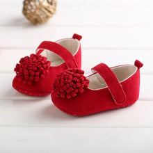 Load image into Gallery viewer, Candy Colors Newborn Baby Prewalker Princess Girl Crib Big Flower Soft Bottom Anti-slip Shoes Footwear Shoes
