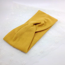 Load image into Gallery viewer, Handmade Modern Baby Headband Soft Elastic Cotton Baby Hat Solid Color Kids Cap Bonnet Knit Girls Hats Hairband Baby Accessories For Mother & Daughter
