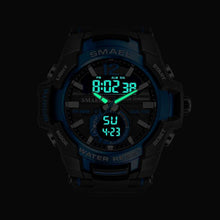 Load image into Gallery viewer, New Modern Luxury Sport Watch For Men Fashion Casual Alarm Clock 50M Waterproof In Military Chrono Dual Display Style Wristwatches Relogio Masculino