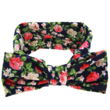 Load image into Gallery viewer, Luxury Modern Headbands Turban Head Wrap Hair Accessories Ear Printing Flowers Headwear New Bow For Kids