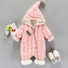 Load image into Gallery viewer, Newborn Infants Baby girls/boys Warm Hooded Jumpsuit Jacket Baby wear Clothing sets For Boys And Girls Winter Coat Jumpsuit in Several Sizes