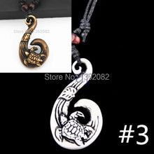 Load image into Gallery viewer, Drop shipping Men Women's Imitation Yak Bone Cute Tortoise Hawaii Tribal Surfer Sea Turtles Charms Pendant Necklace amulet Gifts