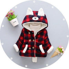 Load image into Gallery viewer, Luxury Newborn Children Plus Cute Hooded Cotton Jacket Infant Clothing for Baby Girls In Elegant Colorful Design For Winter
