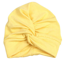 Load image into Gallery viewer, Baby Hat Cotton Soft Turban Knot Girl Summer Hat Bohemian style Kids Newborn Cap for Baby Girls