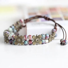 Load image into Gallery viewer, National Wind Restoring Ancient Ways Is The High Temperature Glaze Ceramic Handmade Trinkets Women's Fashion Bracelets #1078