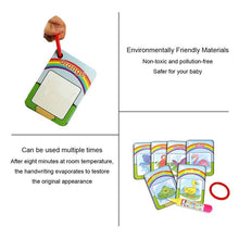 Load image into Gallery viewer, New Magic Doodle Card Water Drawing Card Kids Learn Number/Color/Shape in English 8/10 Pcs with 1 Pcs Water Pen Coloring Toy