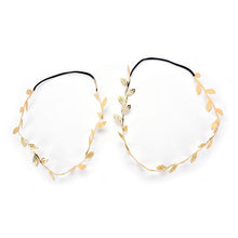 Load image into Gallery viewer, Luxury Modern Gold Silver Leaves Hairbands Summer Hair Accessories Bridal Trendy Jewelry For Mother and Daughter