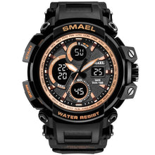Load image into Gallery viewer, Orange Modern Sport Waterproof 50M Men Watches With LED Digital Display In Military Armi Relogio Masculino Style