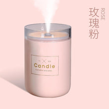 Load image into Gallery viewer, 280ML Ultrasonic Air Humidifier Candle Romantic Soft Light USB Essential Oil Diffuser Car Aroma Mist Maker
