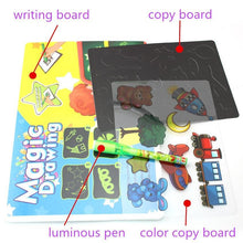 Load image into Gallery viewer, Educational Toy Drawing Board Tablet Graffiti 1pc A4 A3 Led Luminous Magic Raw With Light-fun