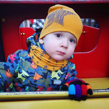 Load image into Gallery viewer, Modern Baby Boys & Girls Hat Scarf Set Beanie Boys Caps with Scarf for Kids In elegant Modern Design