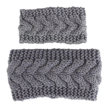 Load image into Gallery viewer, HandmadeKnit Wool Hairband for Mother & Daughter Headband Knit Flower Hairband Ear Warmer Headwrap