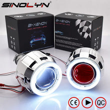 Load image into Gallery viewer, Sinolyn 2.5 Inch Bi Xenon Projector Lenses For Headlight H7 H4 Angel Eyes DRL Car Lights Mini Headlamp Car Accessories Styling