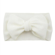 Load image into Gallery viewer, Fashion Trend Big Modern Baby Bow Accessories For Toddler Girls In Solid Bow Hairband Stretch Turban Knot Head Wrap Color for Kids